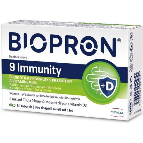 Walmark Biopron9 Immunity s vitaminem D3 30 tobolek